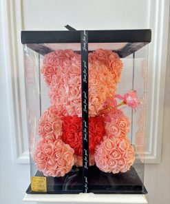 Pink Teddy Rose Bear